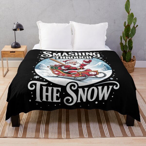 Item preview, Baseball Player Christmas Santa, Smashing Through The Snow designed and sold by TyraYoung.