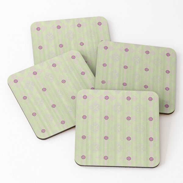 Item preview, Green flower ikat for bedsheet ,drapery and curtain. designed and sold by Dechaphopearsri.