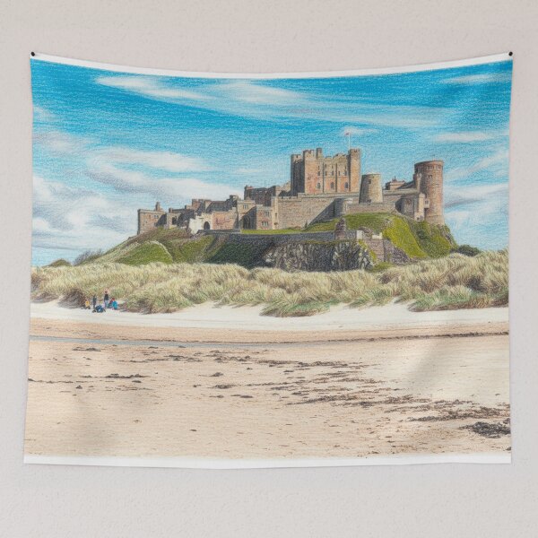 Item preview, Digitally converted Majestic Castle Overlooking the Beach designed and sold by David Patterson.