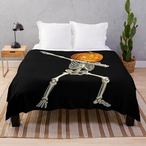 Item preview, Halloween Boys Dabbing Skeleton Scary Pumpkin Jack O Lantern designed and sold by TyraYoung.