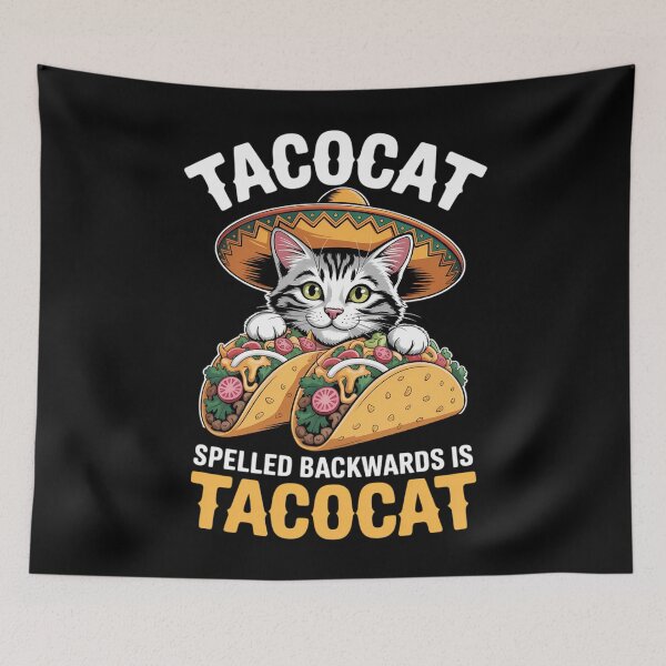 Item preview, Cat Cinco De Mayo Tacocat Spelled Backward Is Tacocat designed and sold by TyraYoung.