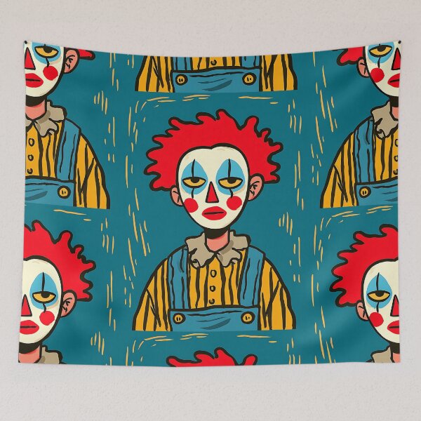 Item preview, Scary Halloween Clown designed and sold by bapupa.