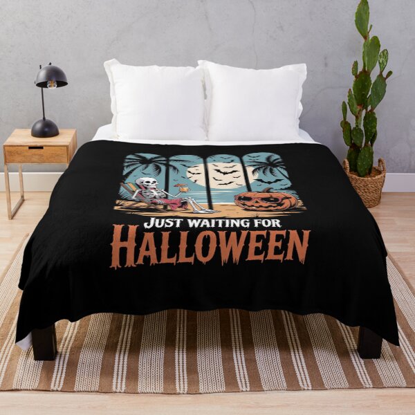 Item preview, Just Waiting for Halloween Skeleton Summer Halloween designed and sold by VENOM0RIOT.