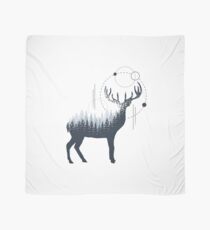Deer. Double Exposure Scarf