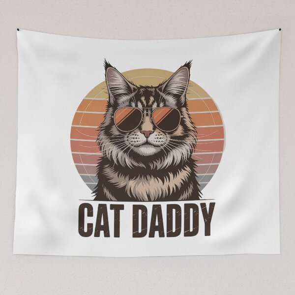 Item preview, Cat Daddy Cool Maine Coon Cat Father's Day designed and sold by TyraYoung.