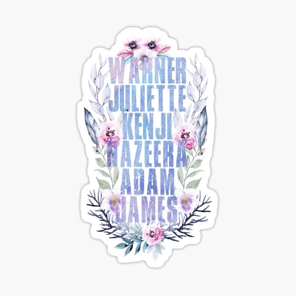 shatter me characters v2 Sticker