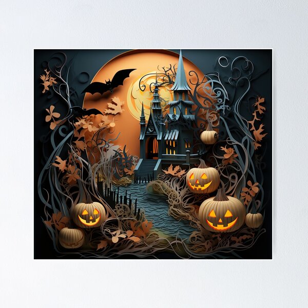 Item preview, Halloween Mansion - 3D Effect designed and sold by RWT-Design.