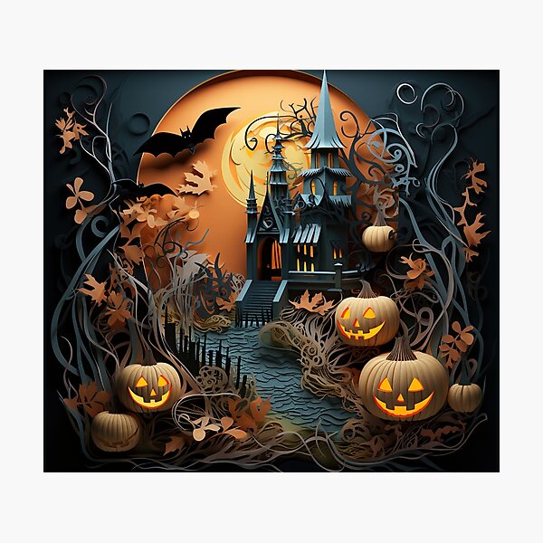 Item preview, Halloween Mansion - 3D Effect designed and sold by RWT-Design.