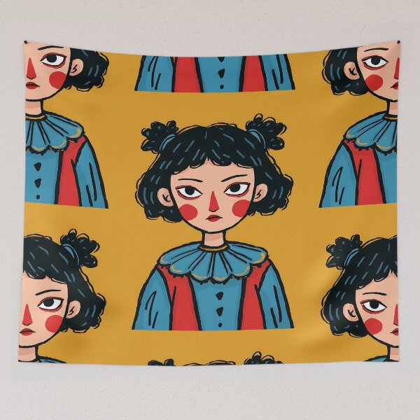 Item preview, Cute Clown Girl designed and sold by bapupa.