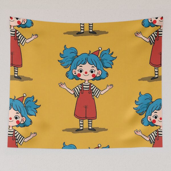 Item preview, Colorful Clown Girl designed and sold by bapupa.