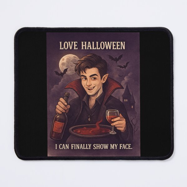 Item preview, Vintage Vampire Humour — Love Halloween, I Can Finally Show My Face designed and sold by Karo-Vibe87.