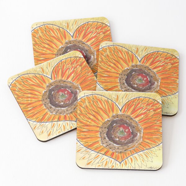 Item preview, Sonnenblume, Herz, Sunflower, Heart designed and sold by Anke‘s Bazaar.