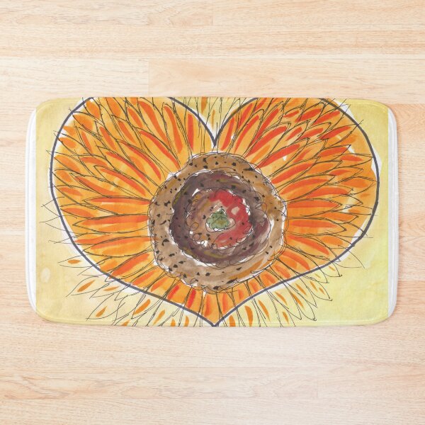 Item preview, Sonnenblume, Herz, Sunflower, Heart designed and sold by Anke‘s Bazaar.