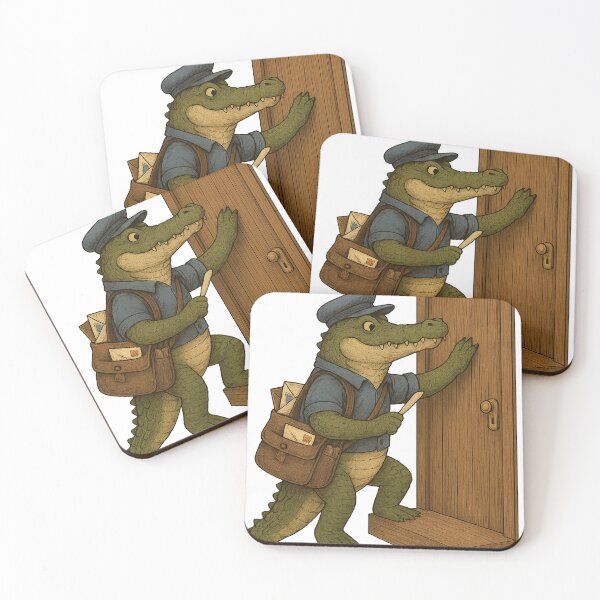 Item preview, Crocodile Postman Delivering Mail designed and sold by photoparadise22.