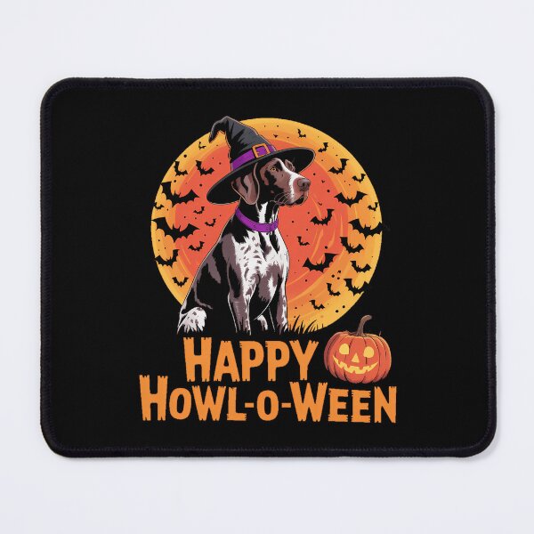 Item preview, German Wirehaired Pointer Dog Halloween Happy Howl-o-ween designed and sold by Bandikonsalez.