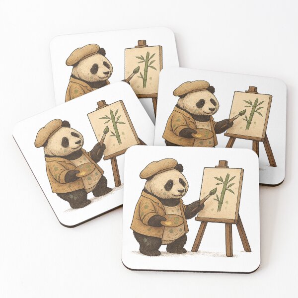 Item preview, Panda Painter Creating Bamboo Art designed and sold by photoparadise22.