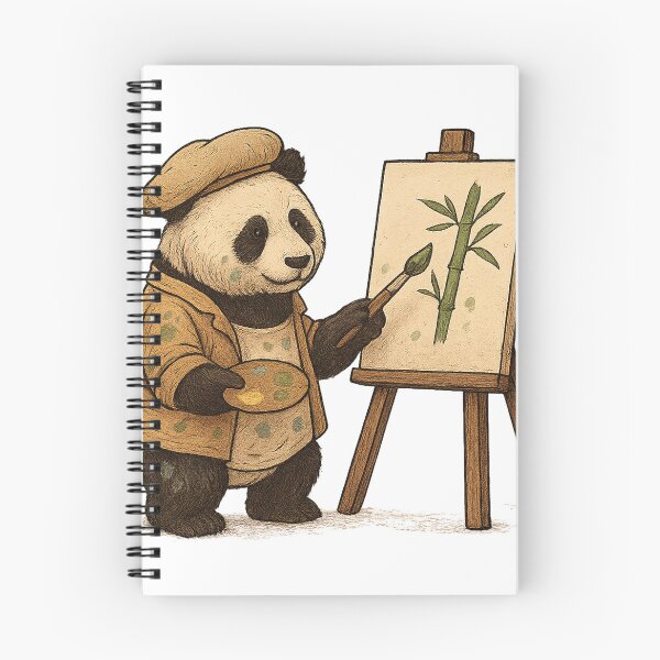 Item preview, Panda Painter Creating Bamboo Art designed and sold by photoparadise22.