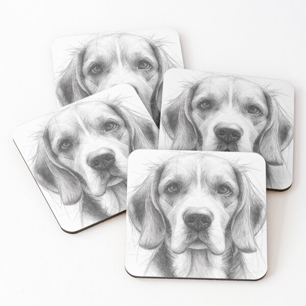 Item preview, Beagle Hound Sketch designed and sold by Leon Woods Pencil Art.