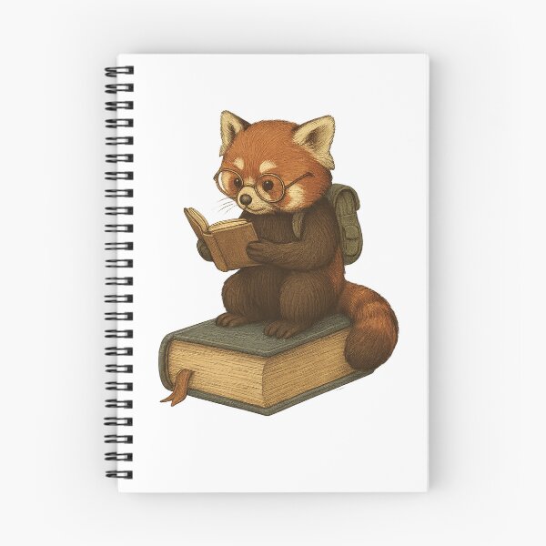 Item preview, Red Panda Reading a Book designed and sold by photoparadise22.