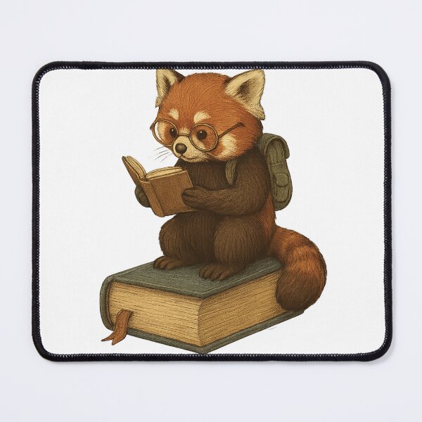 Item preview, Red Panda Reading a Book designed and sold by photoparadise22.