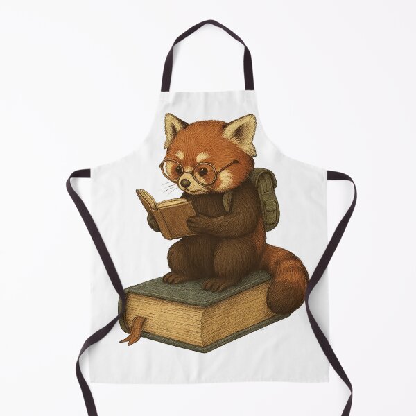 Item preview, Red Panda Reading a Book designed and sold by photoparadise22.