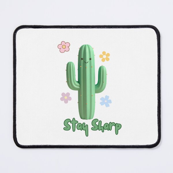 Item preview, Stay Sharp cactus with flower designed and sold by Nadi4190.