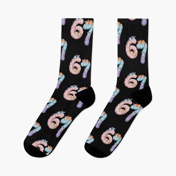 Item preview, Cute "6 7" Cat Gen Alpha Trend Design designed and sold by Betsytiptoe.