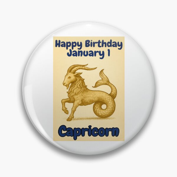 Item preview, Birthday Zodiac Sign – January 1 designed and sold by ariksworld.