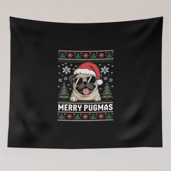 Item preview, merry pugmas designed and sold by jkrphoto.