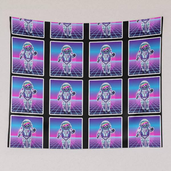 Item preview, Retro Synthwave Honey Badger Astronaut Space 80s Vibe Design designed and sold by bvdesignart.