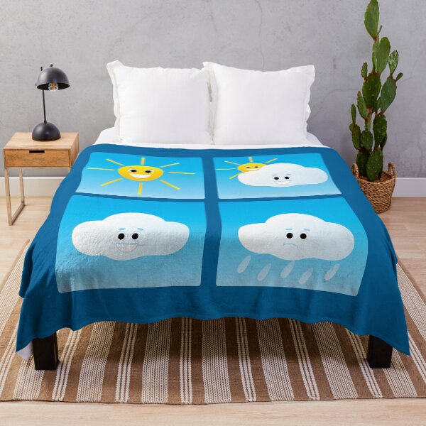 Item preview, Sun and cloud characters for weather forecast with emotions designed and sold by duxpavlic.