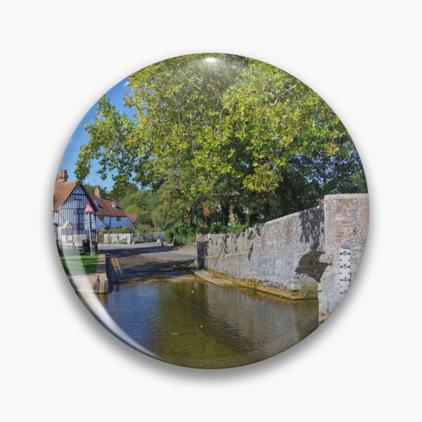 Item preview, Eynsford Bridge and Ford crossing the river Darent in Kent England UK  designed and sold by John Gilham - Landscape Photography.