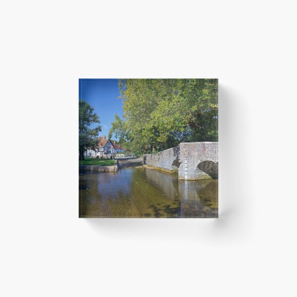 Item preview, Eynsford Bridge and Ford crossing the river Darent in Kent England UK  designed and sold by John Gilham - Landscape Photography.