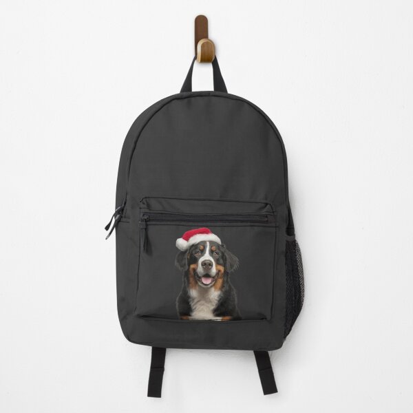 Item preview, Bernese Mountain dog with Christmas Hat – Festive Bernese Mountain dog Xmas Design designed and sold by LazyOwlStore.