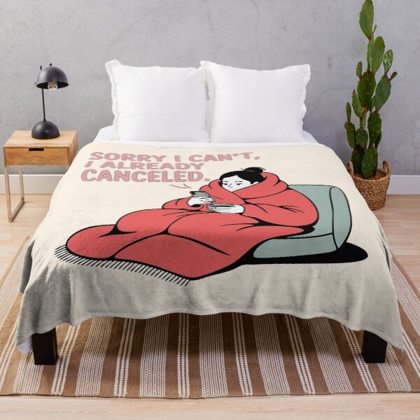 Item preview, Sorry I Can’t, I Already Canceled – Funny Introvert l Minimalist Anti-Social Humor Design designed and sold by TeeLabDesign.