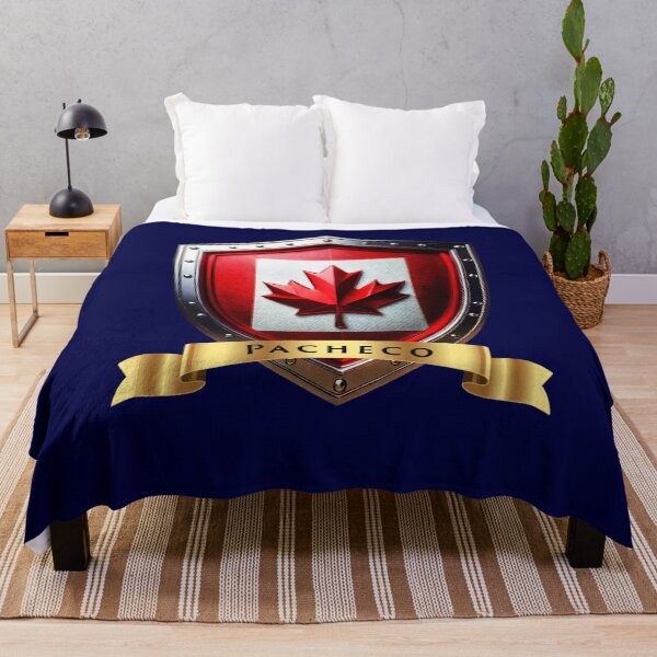 Item preview, Pacheco Family Canada Shield, Maple Leaf Heraldry Crest designed and sold by Highlandkings.