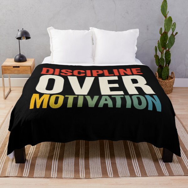 Item preview, Discipline Over Motivation Minimal Typography designed and sold by ChicTrendz.