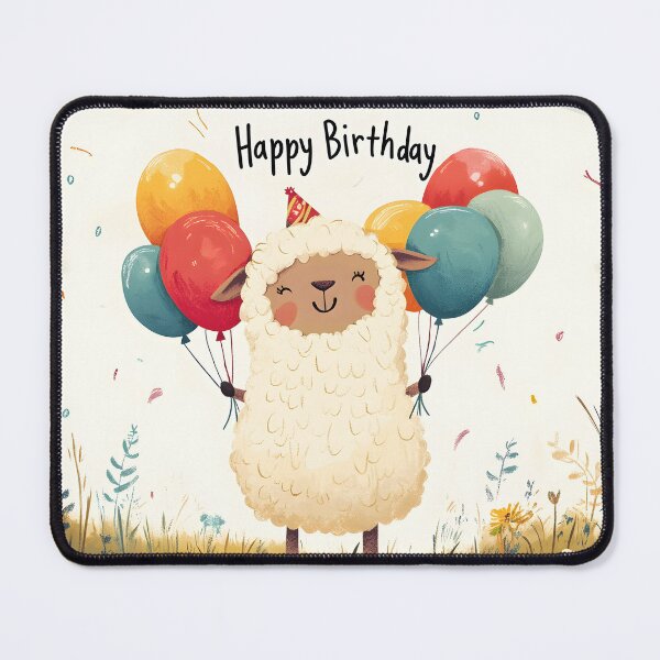 Item preview, Cute Sheep Celebrates "Happy Birthday" designed and sold by Anicue.