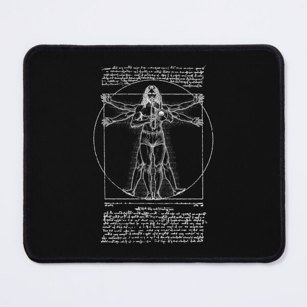 Item preview, Trombone Player Trombonist Vitruvian Man Leonardo Da Vinci designed and sold by GrandeDuc.
