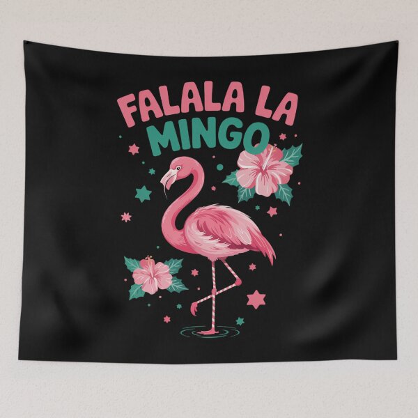 Item preview, Christmas Pajamas Pink Flamingo Fa La La La Mingo designed and sold by papertaless.