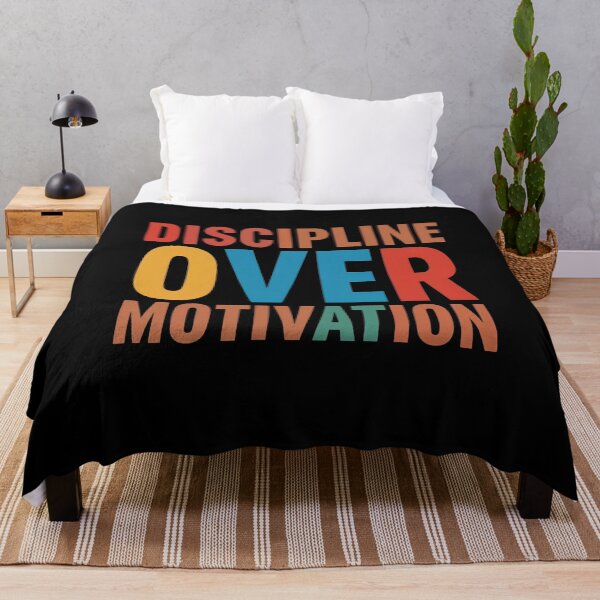 Item preview, Discipline Over Motivation Quote Art designed and sold by ChicTrendz.