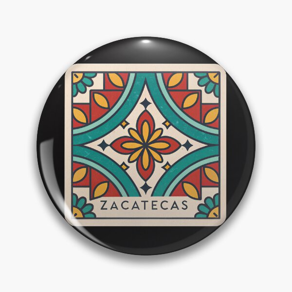 Item preview, Zacatecas Talavera Tile – Colorful Mexican Folk Art Pattern for Laptops & Water Bottles designed and sold by VividOrganica.
