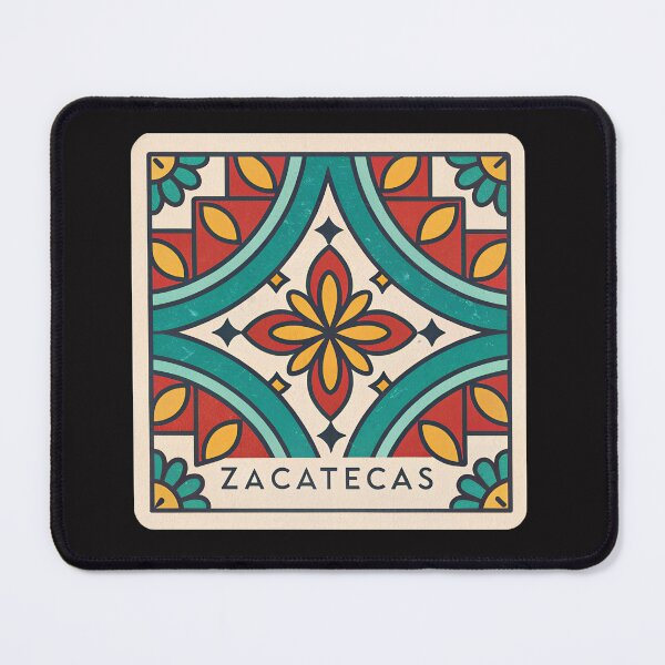 Item preview, Zacatecas Talavera Tile – Colorful Mexican Folk Art Pattern for Laptops & Water Bottles designed and sold by VividOrganica.