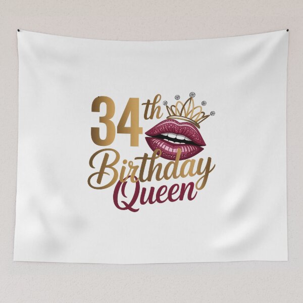 Item preview, 34 th Birthday Queen  designed and sold by jkrphoto.