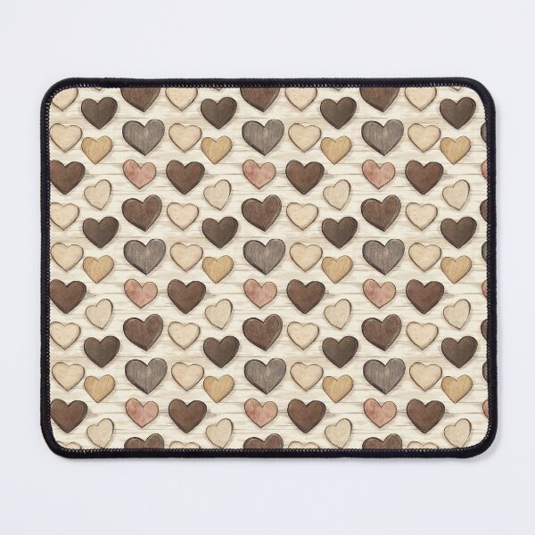 Item preview, Warm Heart Pattern on Wood designed and sold by LinaDesign Store.