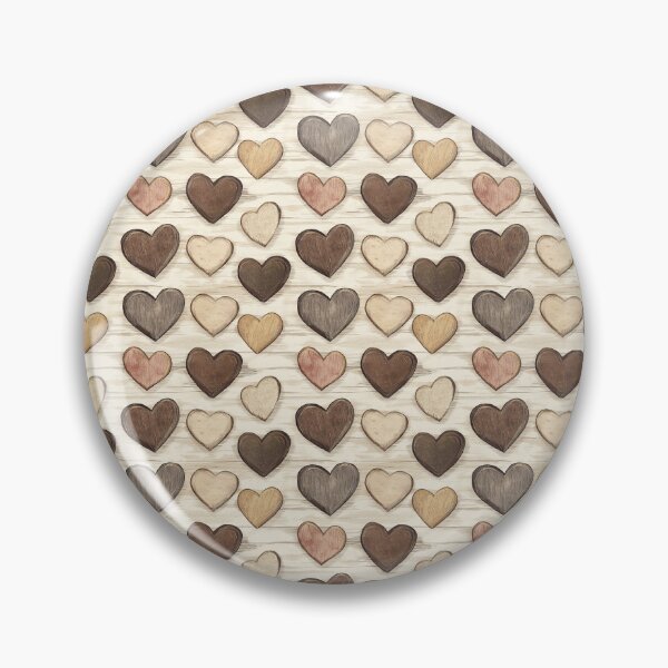 Item preview, Warm Heart Pattern on Wood designed and sold by LinaDesign Store.
