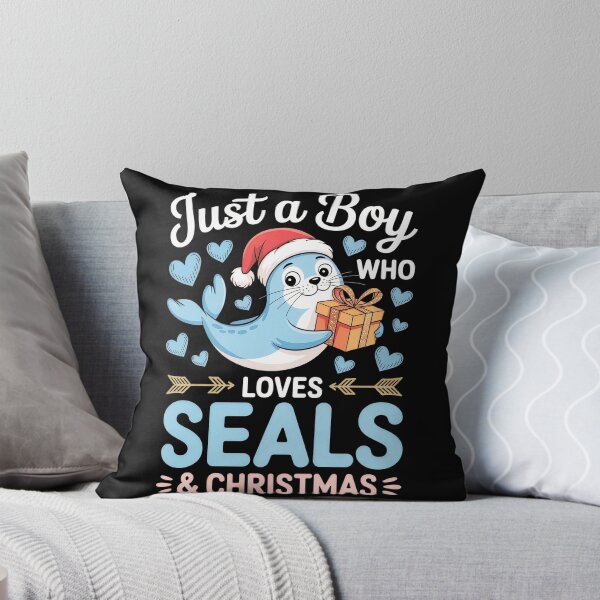 Item preview, just a boy who loves seal and christmas designed and sold by jkrphoto.