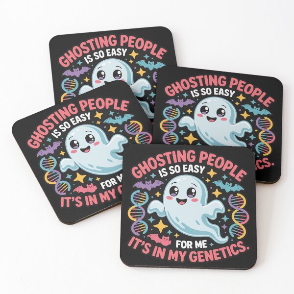 Item preview, Ghosting People Is So Easy – Funny Halloween Ghost designed and sold by TeeLabDesign.