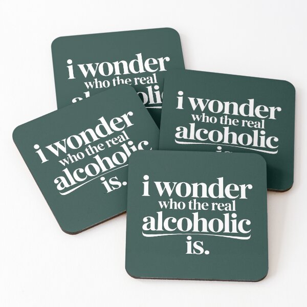 Item preview, Witty Minimalist Message About Alcohol and Identity designed and sold by SplashTastic.