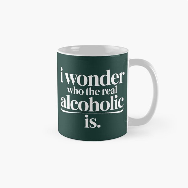 Item preview, Witty Minimalist Message About Alcohol and Identity designed and sold by SplashTastic.